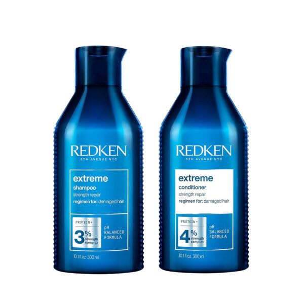 REDKEN 極致洗髮水和護髮素套裝 | 受損頭髮的洗髮水 | 頭髮增強和修復受損的頭髮 | 注入蛋白質